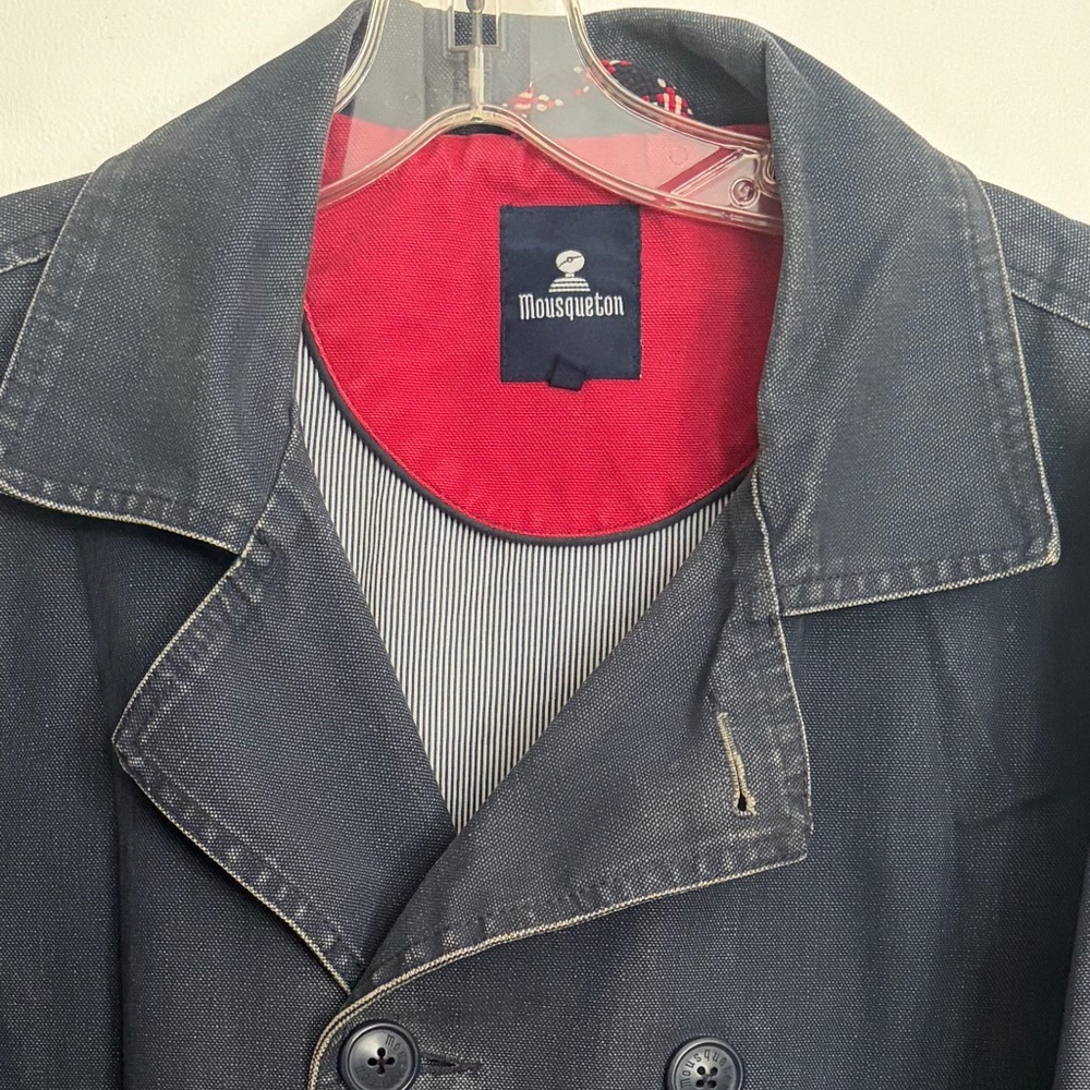 Mousqueton men's navy pea coat